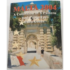 MALTA 2004 . EURO SPECIMEN PATTERN SET . COMPLETE OF 8 COINS